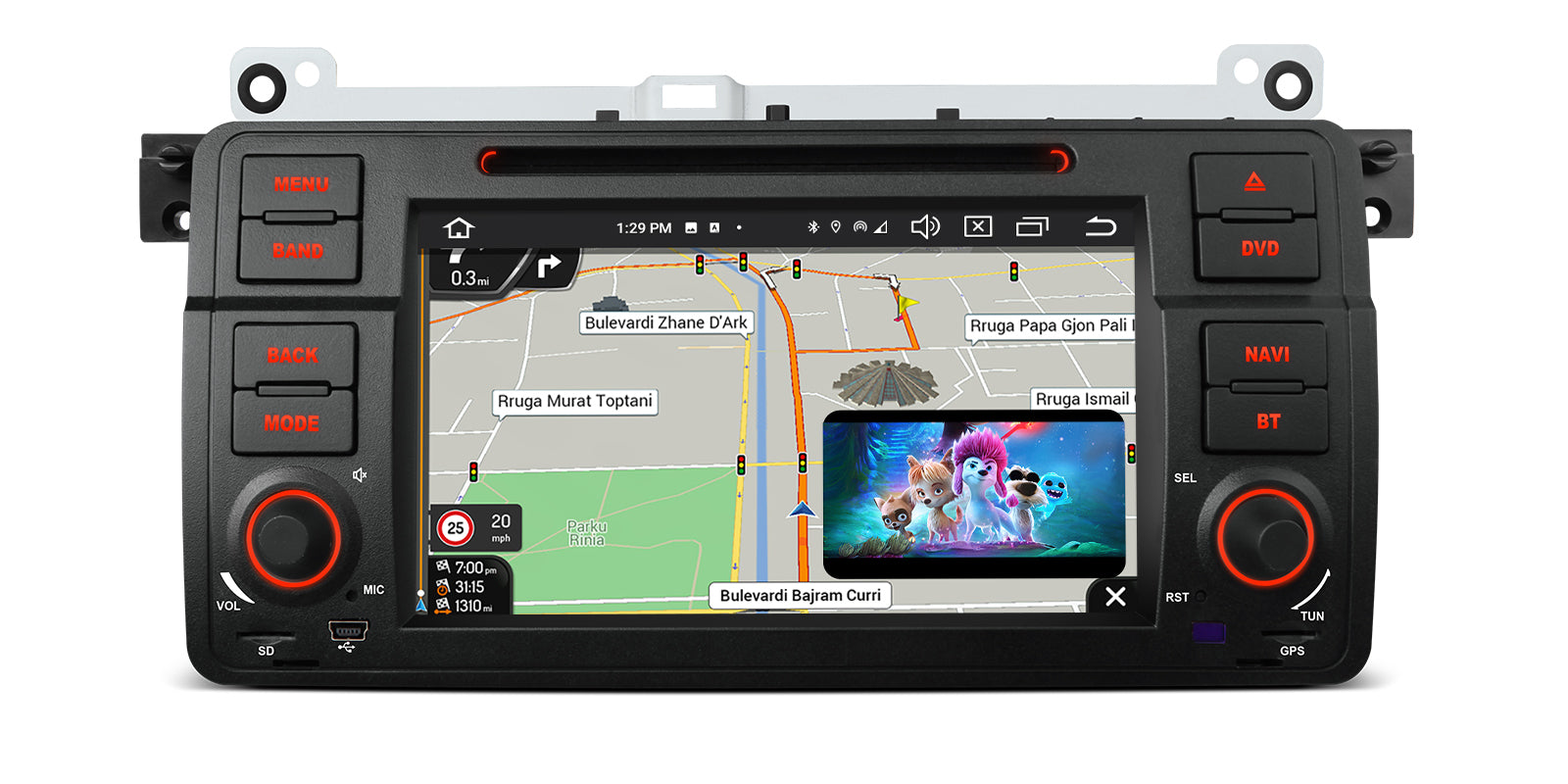 XTRONS PX7446BGS 7" Android 14 Head Unit BMW/Rover/MG 4GB 64GB