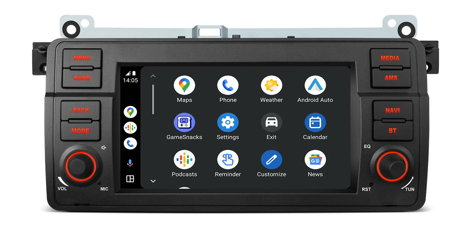 XTRONS PX7446BL 7in Android Head Unit 4G LTE Wireless CarPlay