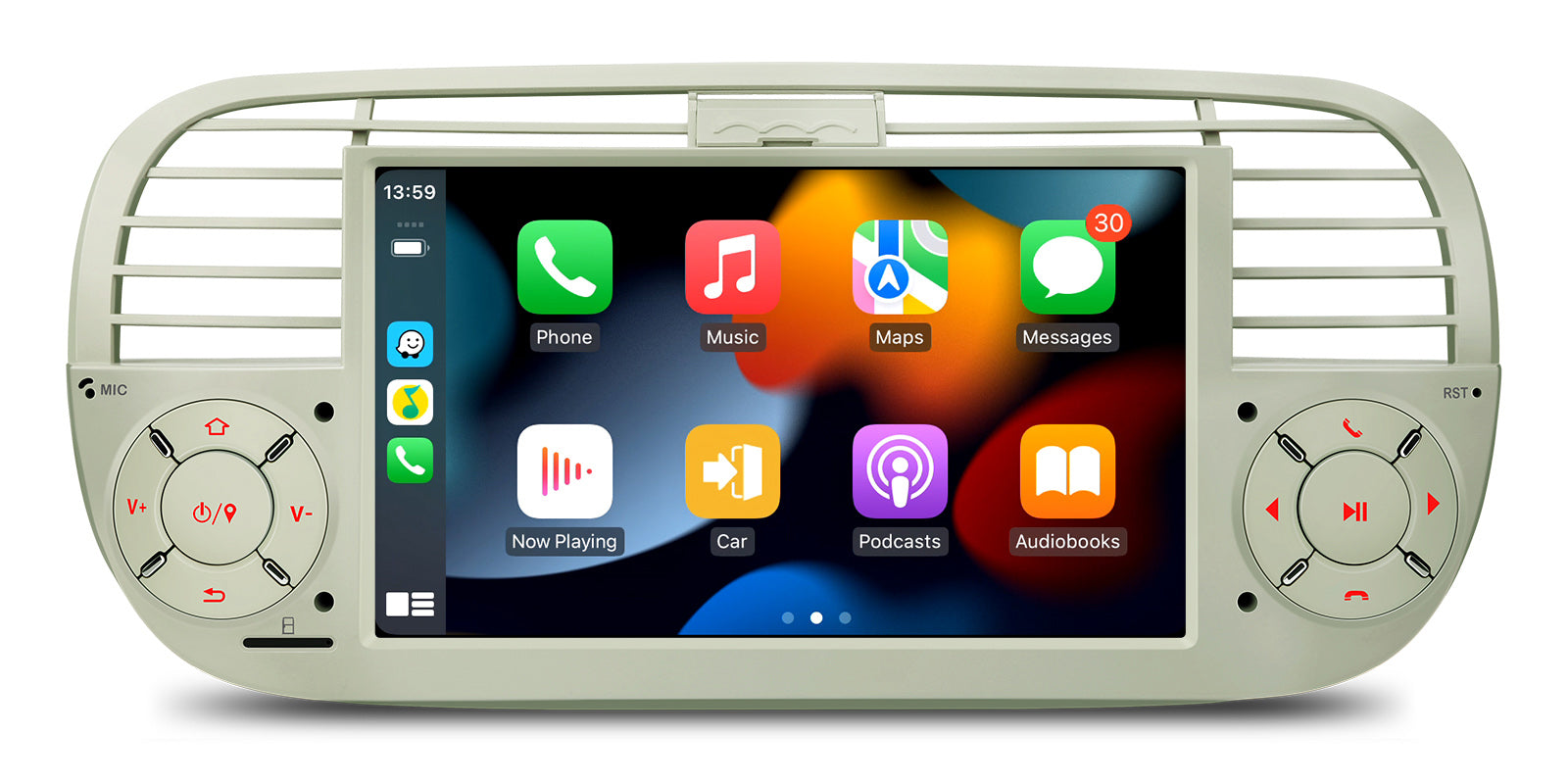 XTRONS PX7450FCLGS 7" Android 14 4G LTE Head Unit for Fiat 500