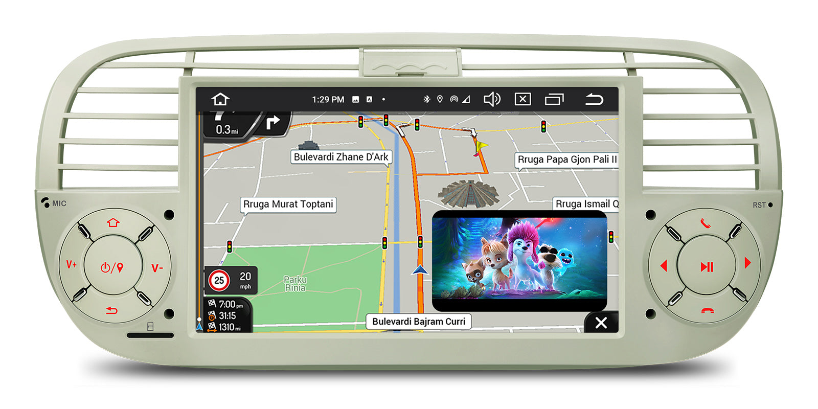 XTRONS PX7450FCLGS 7" Android 14 Octa-Core Car Stereo 4GB 64GB