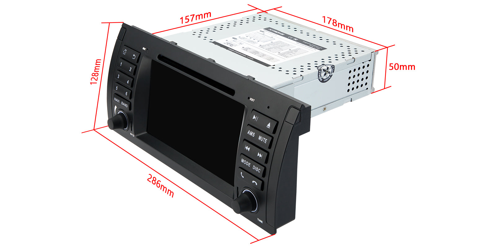 XTRONS BMW X5 E53 7" Android 14 4G LTE Head Unit 4GB 64GB