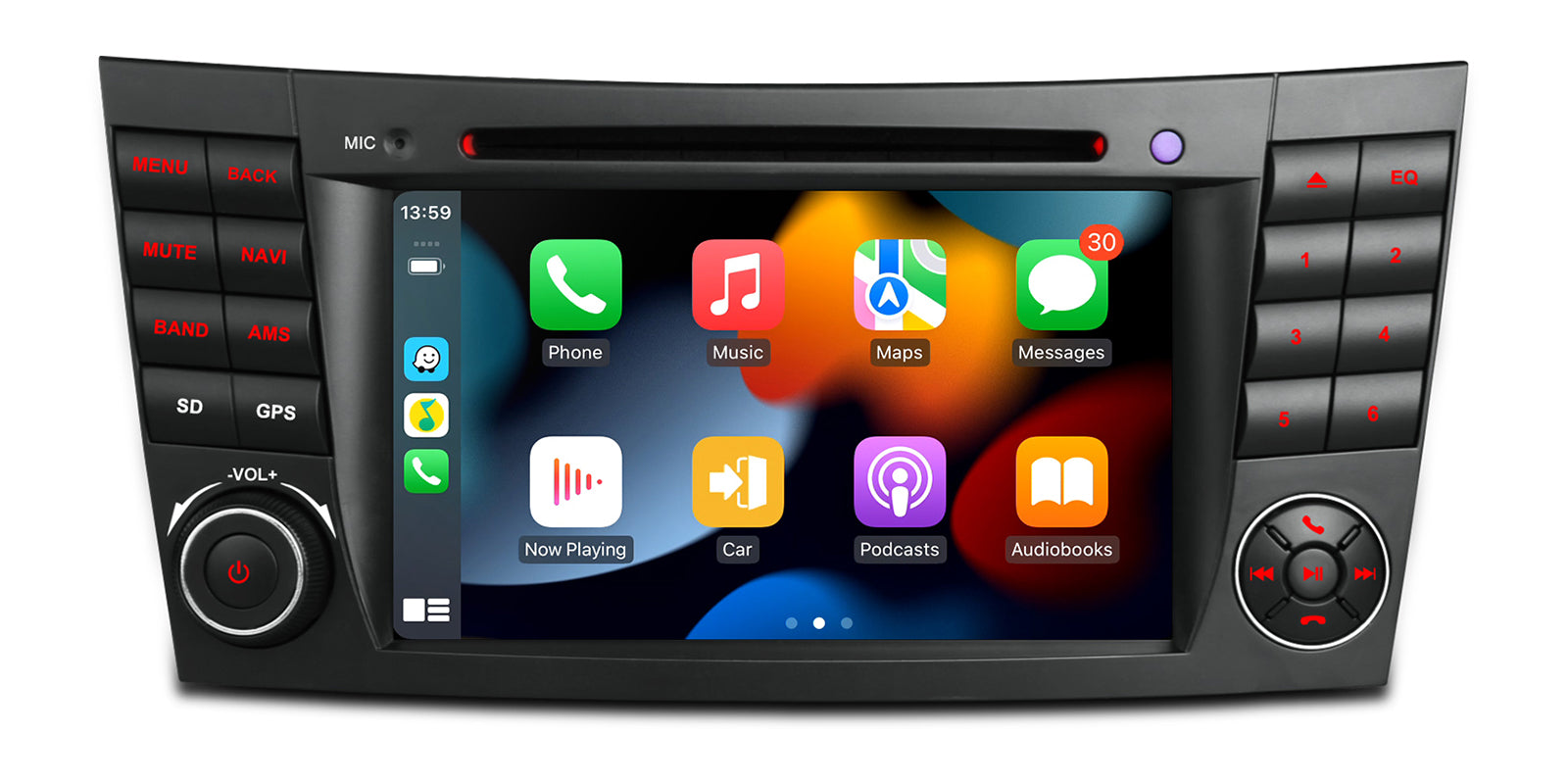XTRONS PX74M211GS Mercedes 7in Android Head Unit 4G LTE Apple CarPlay