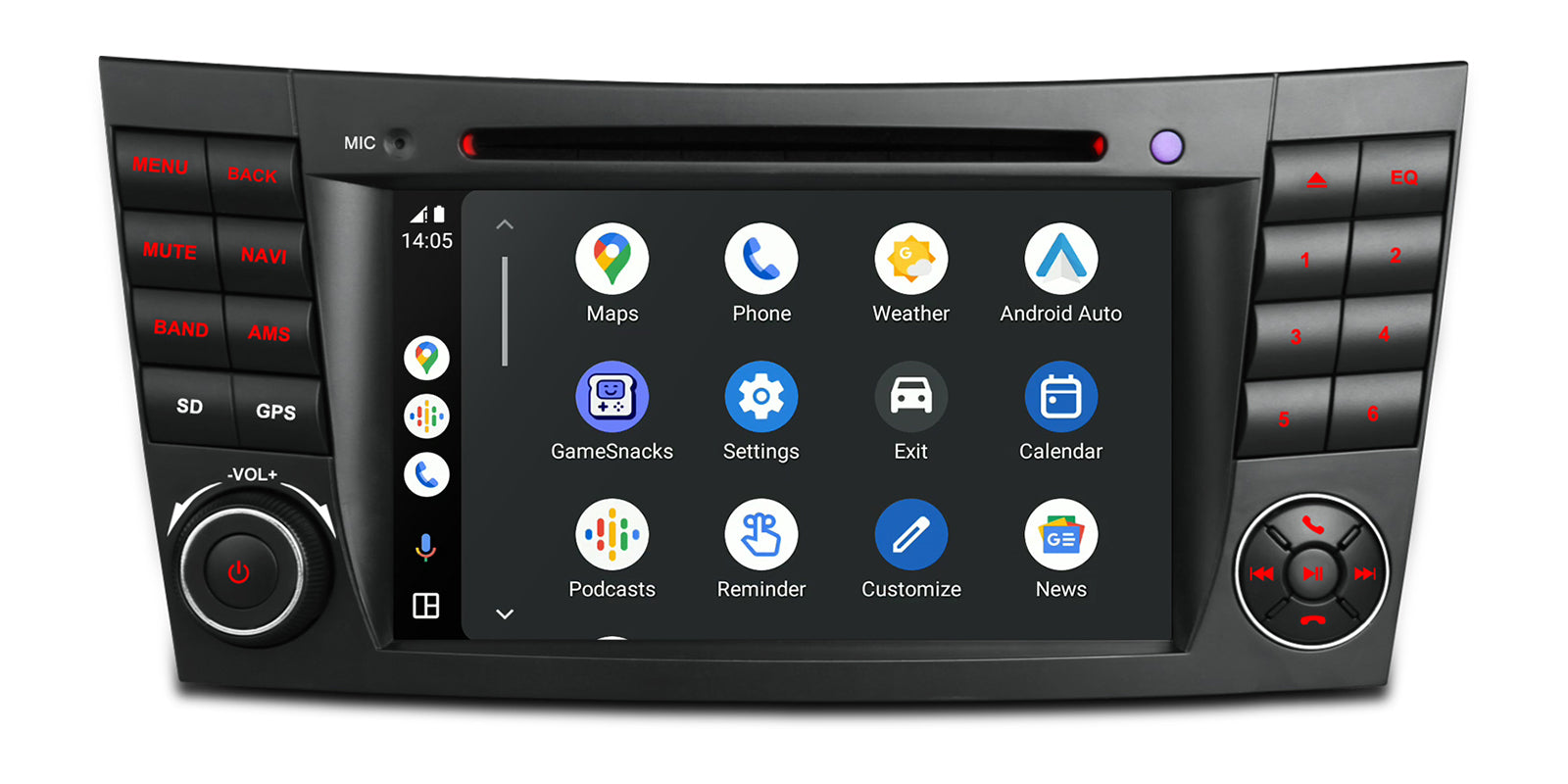 XTRONS PX74M211GS Mercedes 7in Android Head Unit 4G LTE Apple CarPlay