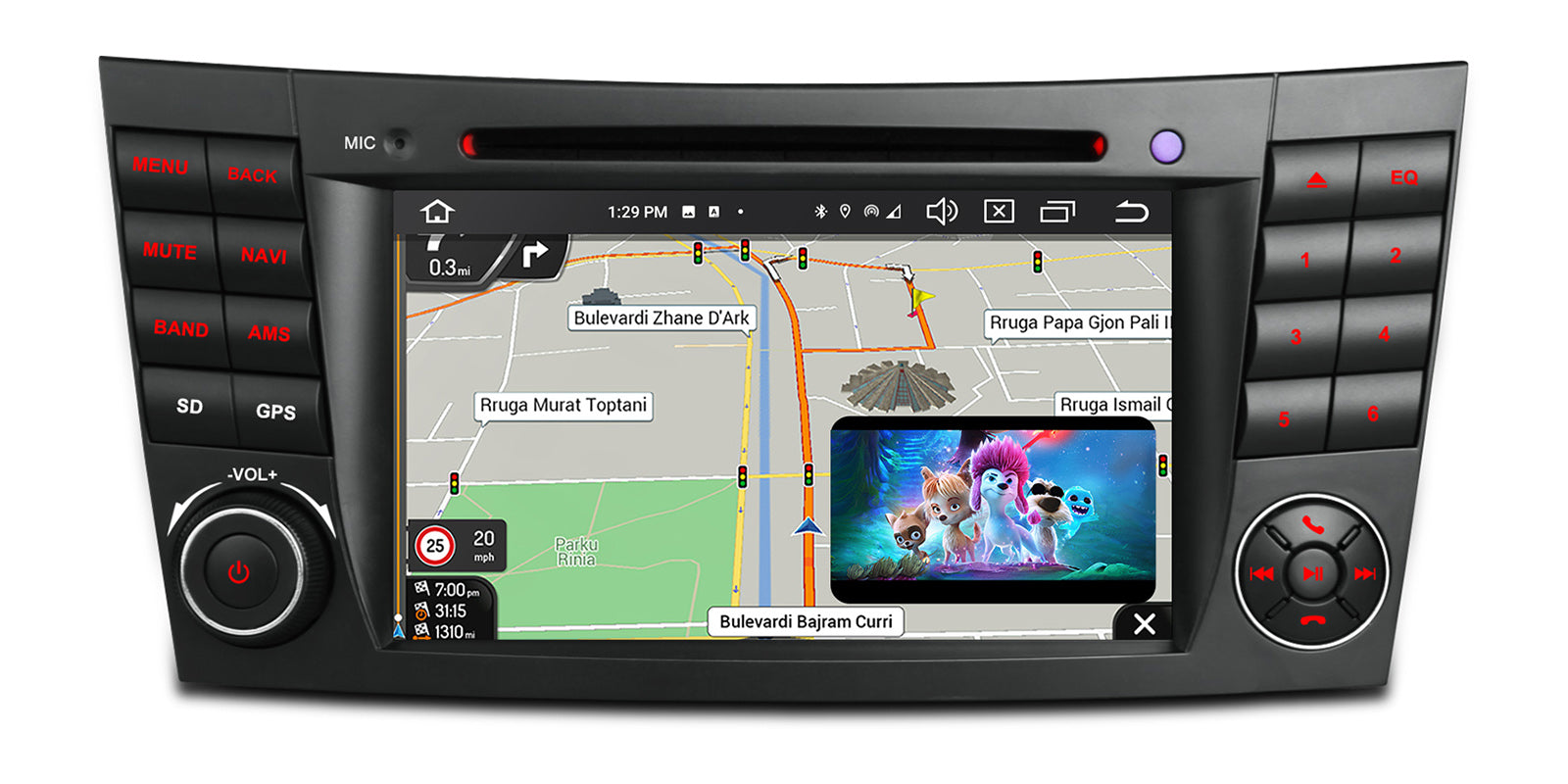 XTRONS PX74M211GS Mercedes-Benz Various 7" Android Head Unit Car Stereo 4G LTE