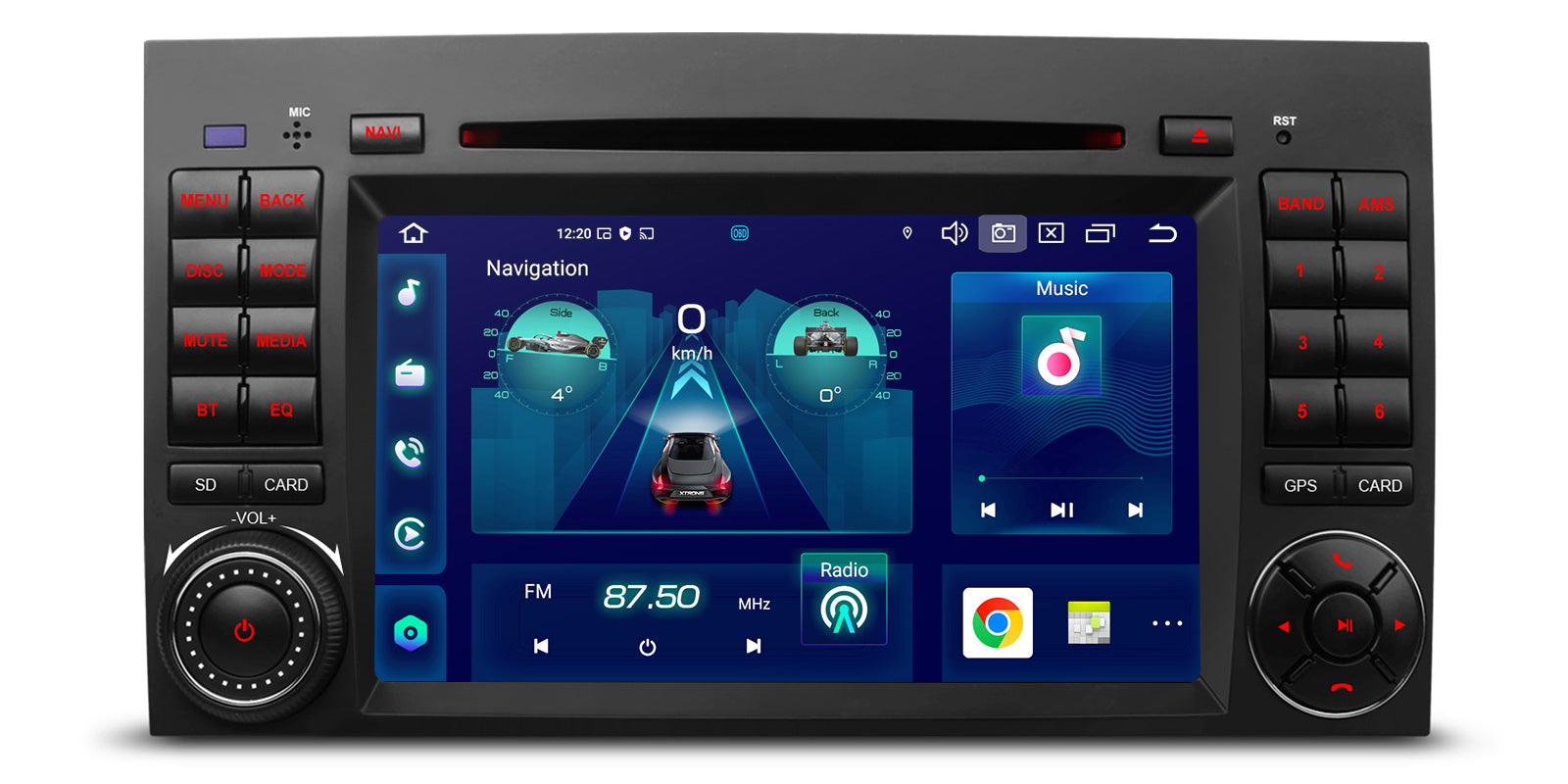 XTRONS PX74M245GS 7in Android 14 4G LTE Head Unit Mercedes/VW
