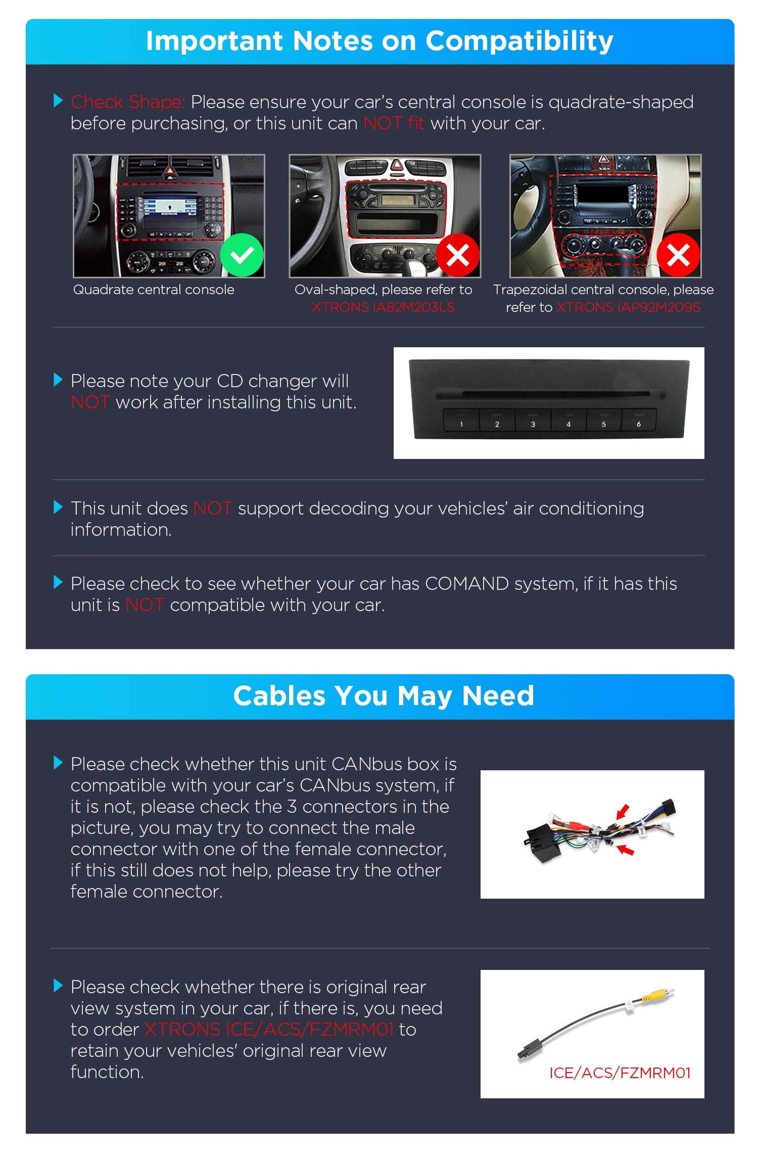 XTRONS PX74M245GS 7in Android 14 4G LTE Head Unit Mercedes/VW