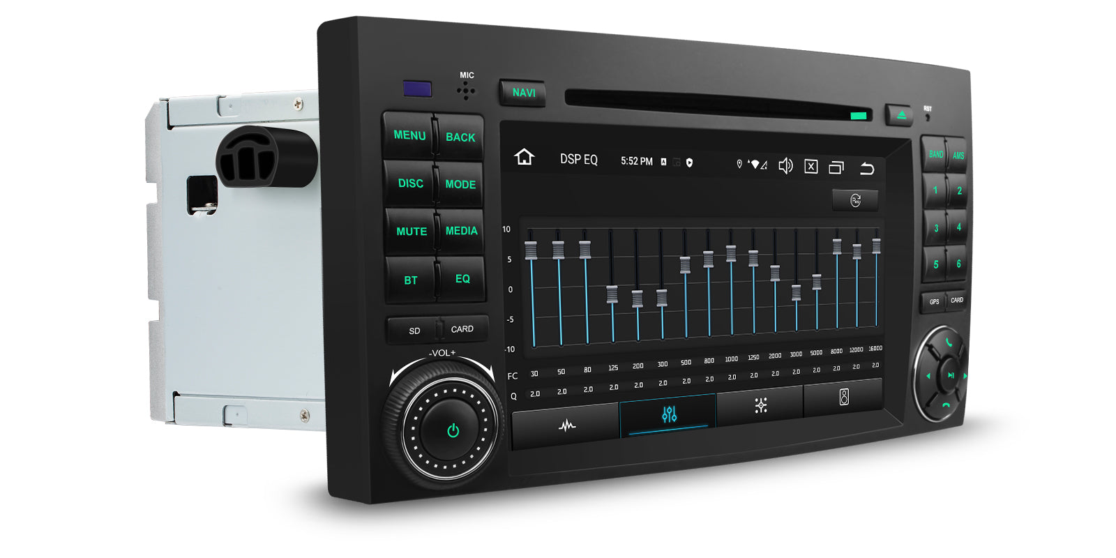 XTRONS PX74M245GS 7in Android 14 4G LTE Head Unit Mercedes/VW