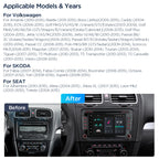 XTRONS PX74MTVGS 7-Inch Android Head Unit Wireless CarPlay 4G LTE VW Seat Skoda