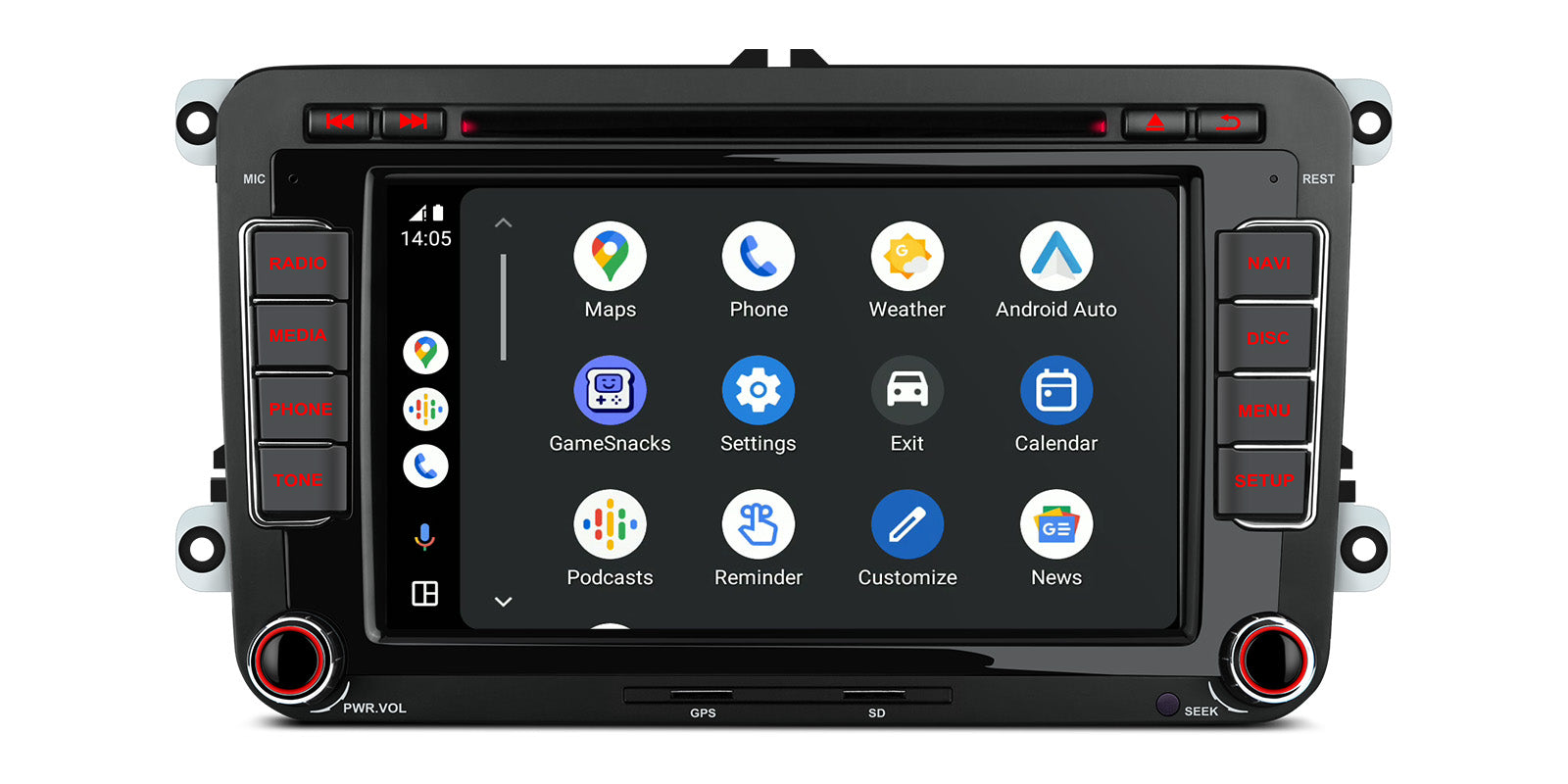 XTRONS PX74MTVGS 7-Inch Android Head Unit Wireless CarPlay 4G LTE VW Seat Skoda