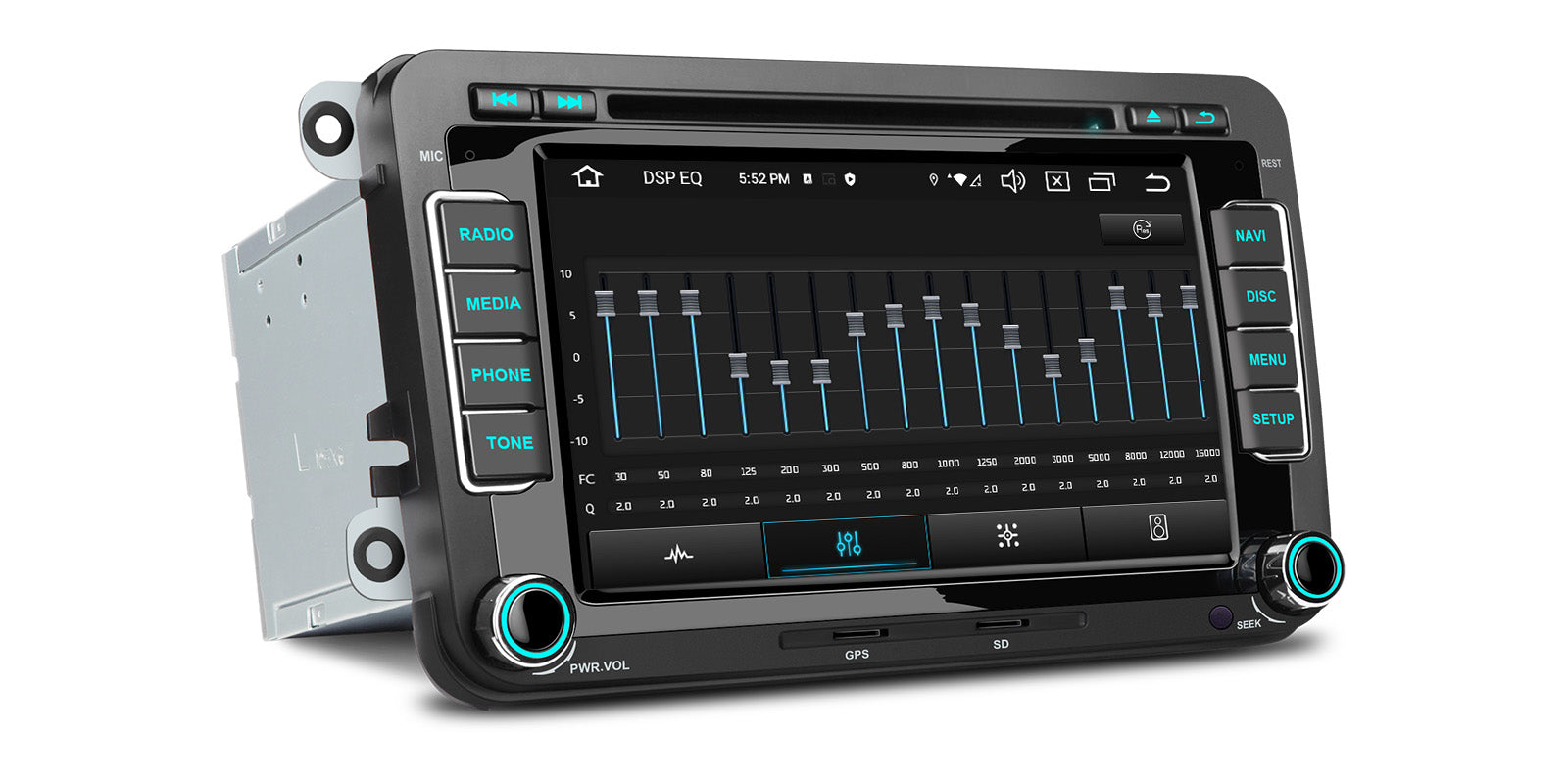 XTRONS PX74MTVGS 7-Inch Android Head Unit Wireless CarPlay 4G LTE VW Seat Skoda