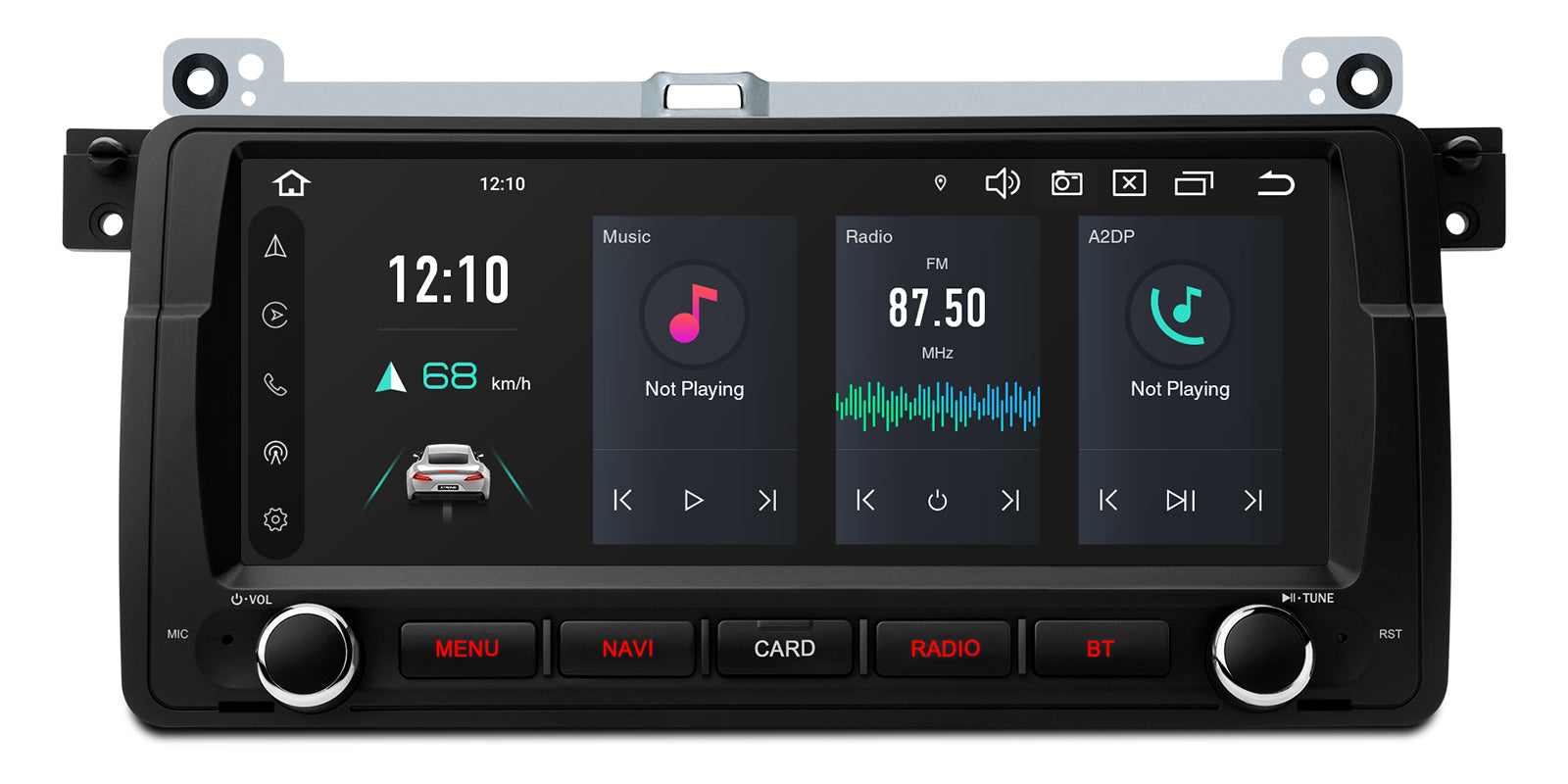 XTRONS PX8446BLHGS 8.8" Android 14 Octa-Core 4G LTE Head Unit for BMW/Rover/MG