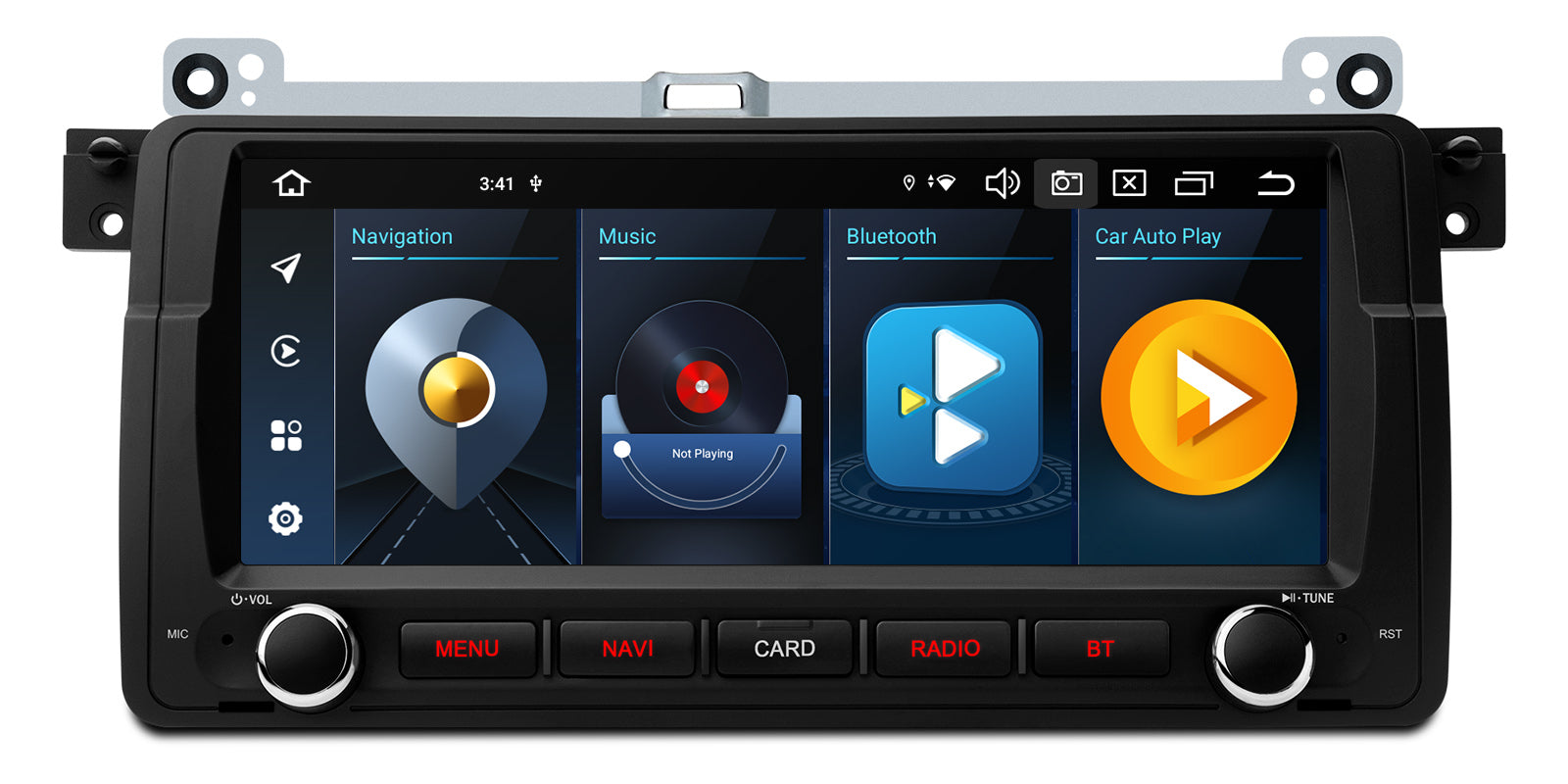 XTRONS PX8446BLHGS 8.8" Android 14 Octa-Core 4G LTE Head Unit for BMW/Rover/MG
