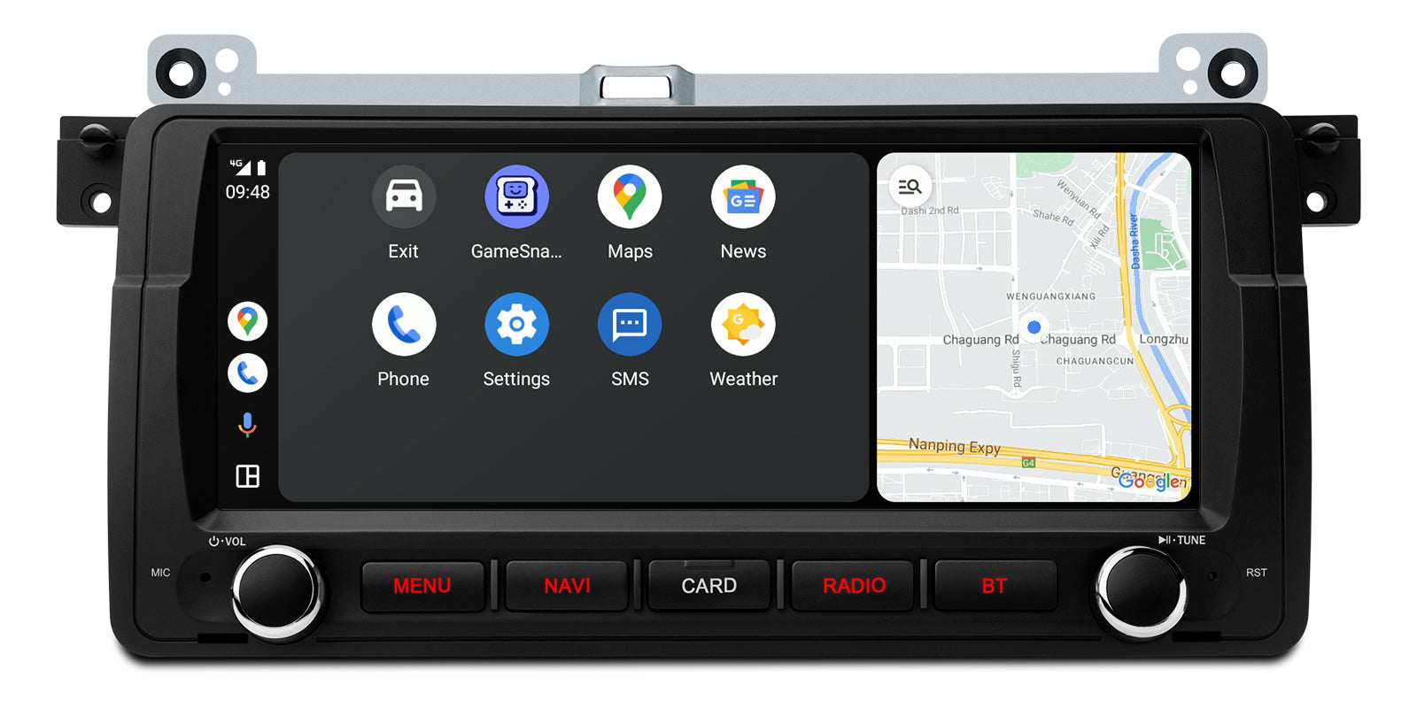 XTRONS PX8446BLHGS 8.8in Android 14 Head Unit 4GB 64GB BMW