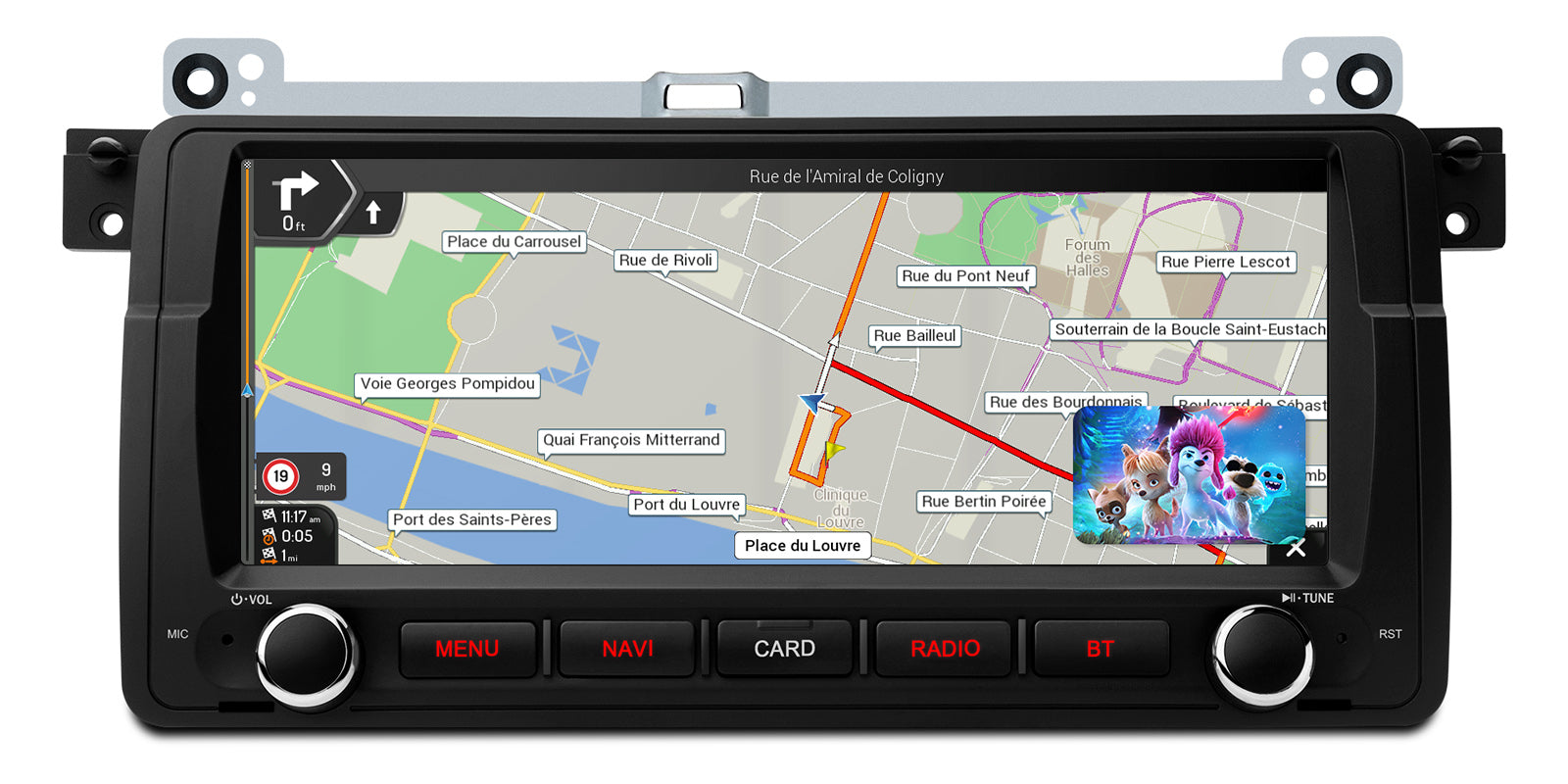 XTRONS PX8446BLHGS 8.8" Android 14 Octa-Core 4G LTE Head Unit for BMW/Rover/MG