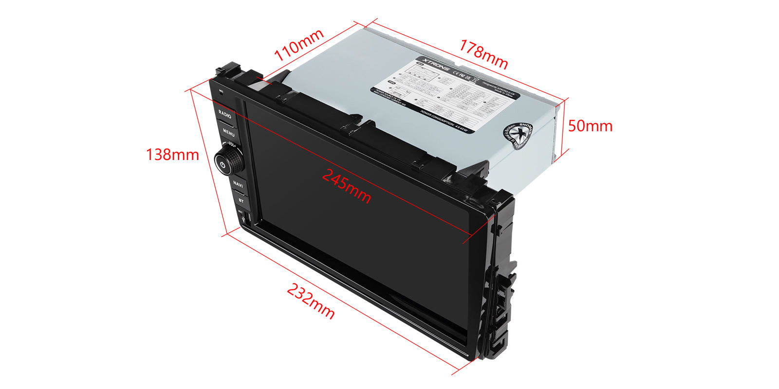 XTRONS PX94MTNVGS Volkswagen 9" Android 14 4G LTE Head Unit