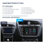 XTRONS 9" Android Head Unit Wireless CarPlay 4G LTE for Volkswagen