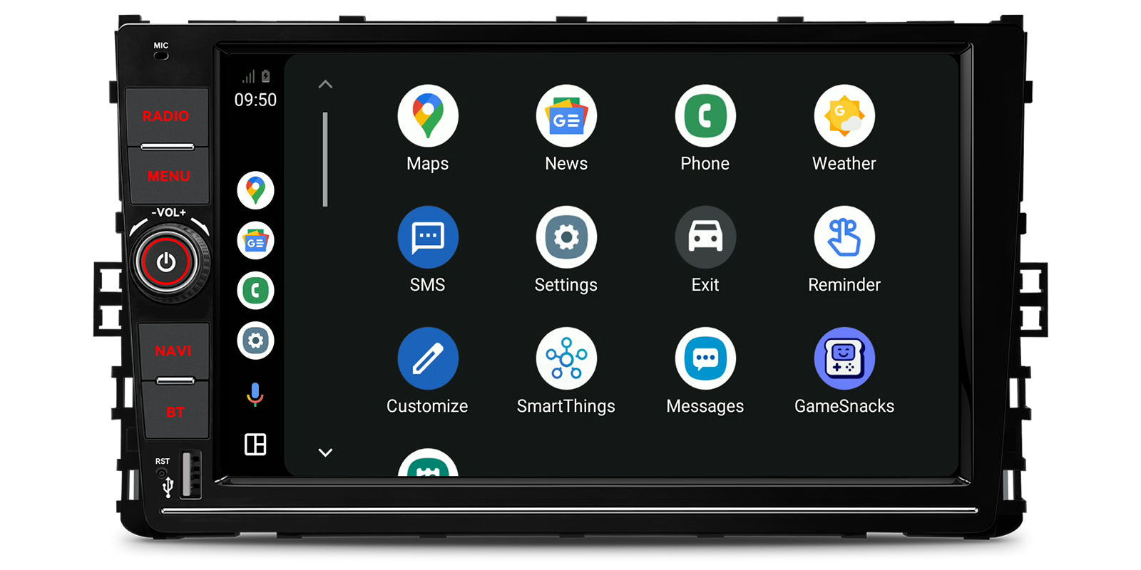 XTRONS PX94MTNVGS Volkswagen 9" Android 14 4G LTE Head Unit