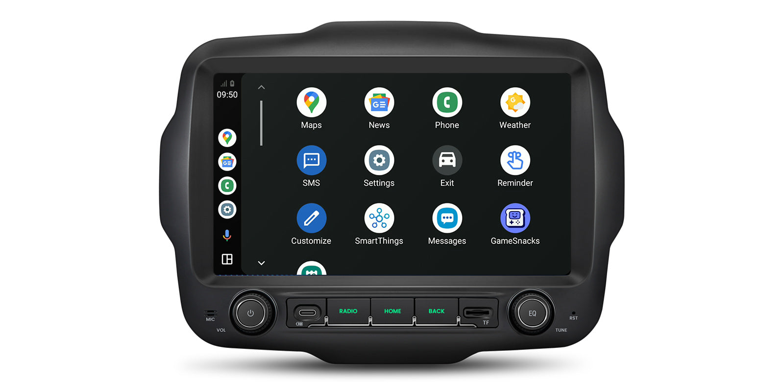 XTRONS PXH94RGJLGS 9" Android Head Unit for Jeep Renegade 4GB 64GB