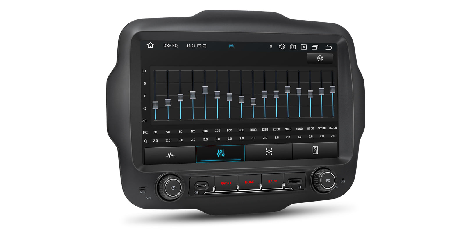 XTRONS PXH94RGJLGS 9" Android Head Unit for Jeep Renegade 4GB 64GB