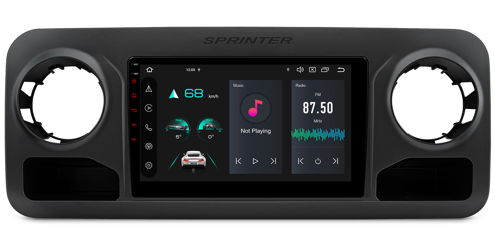 XTRONS PXP14MSPGDAB 10.1" Android Head Unit Mercedes Sprinter 4G LTE