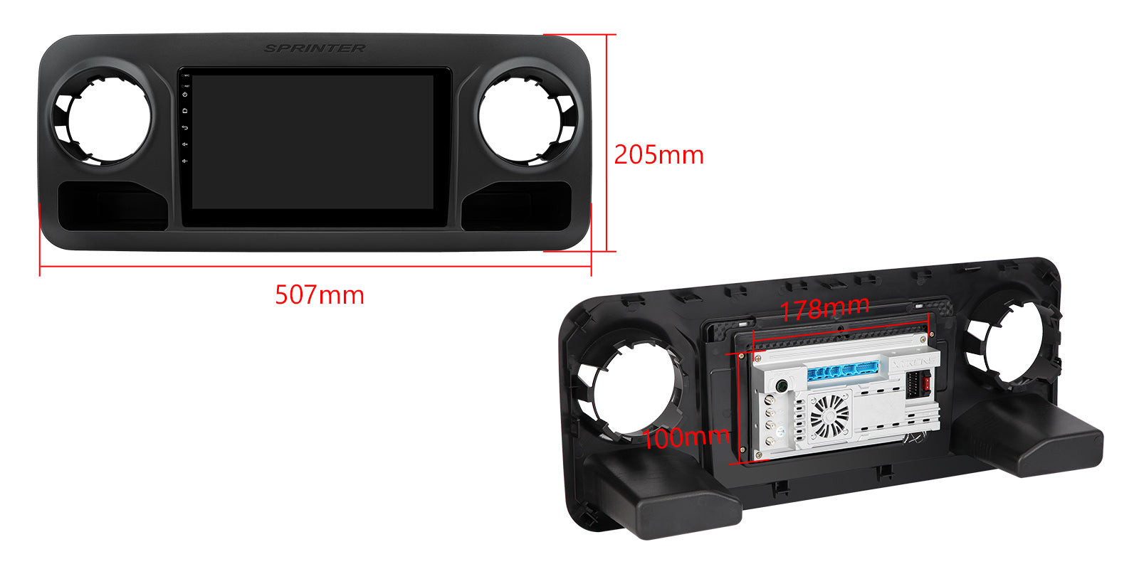 XTRONS PXP14MSPGDAB 10.1" Android Head Unit Mercedes Sprinter 4G LTE