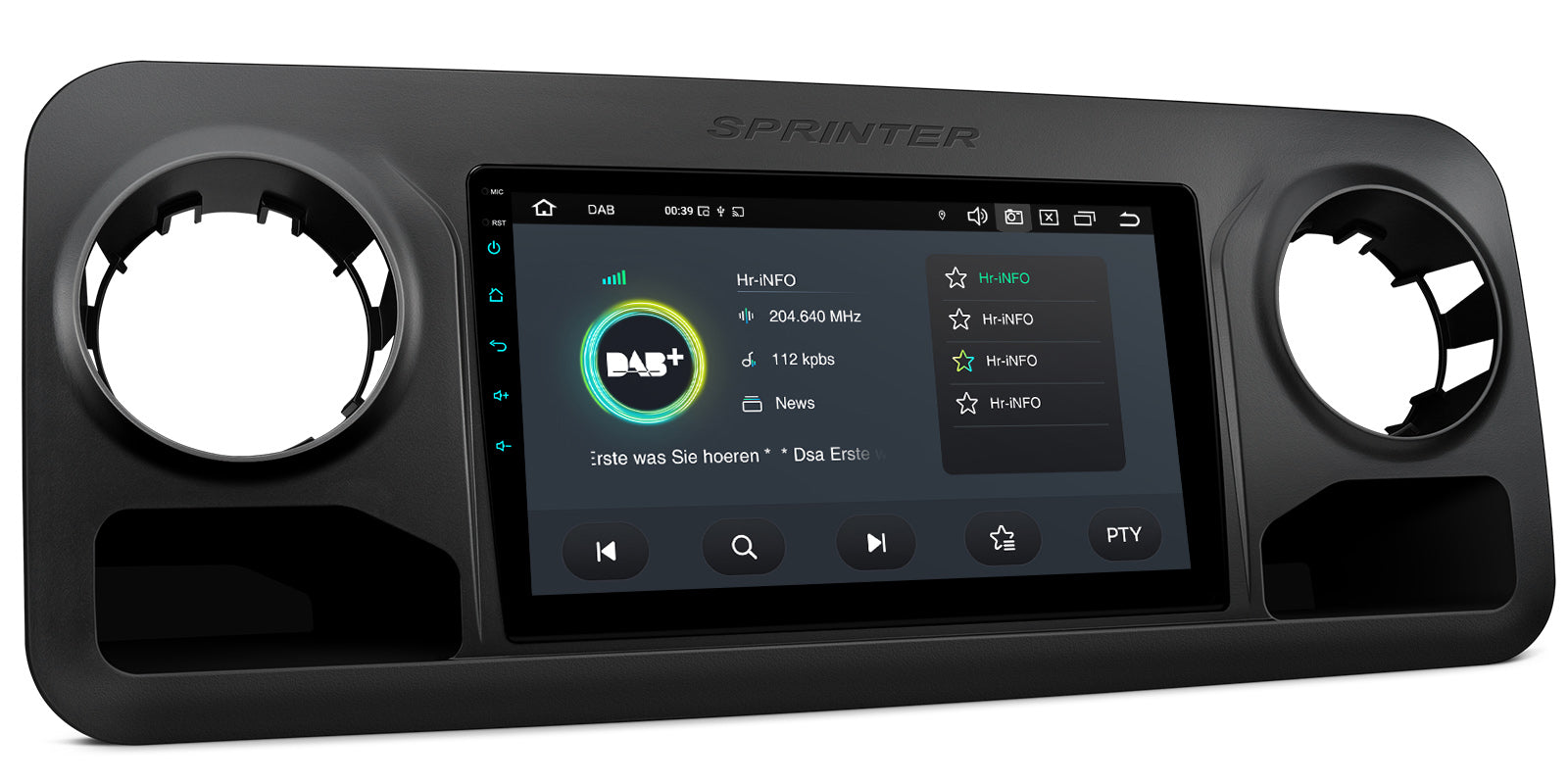 XTRONS PXP14MSPGDAB 10.1" Android Head Unit Mercedes Sprinter 4G LTE