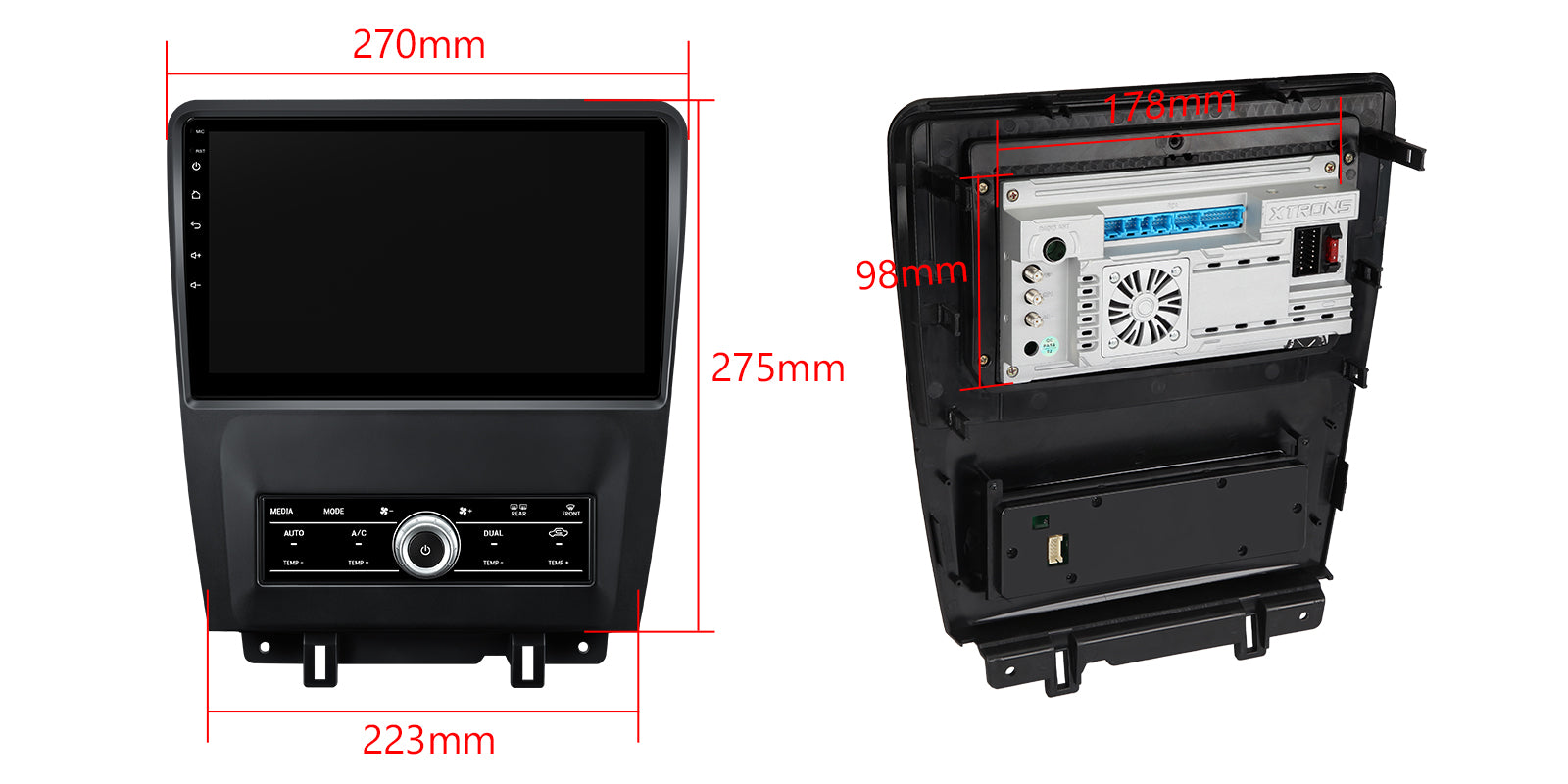 XTRONS Ford Mustang 10.1" Android 14 Head Unit Car Stereo 4GB 64GB