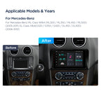 XTRONS Android 14 9in Head Unit Wireless CarPlay for Mercedes-Benz