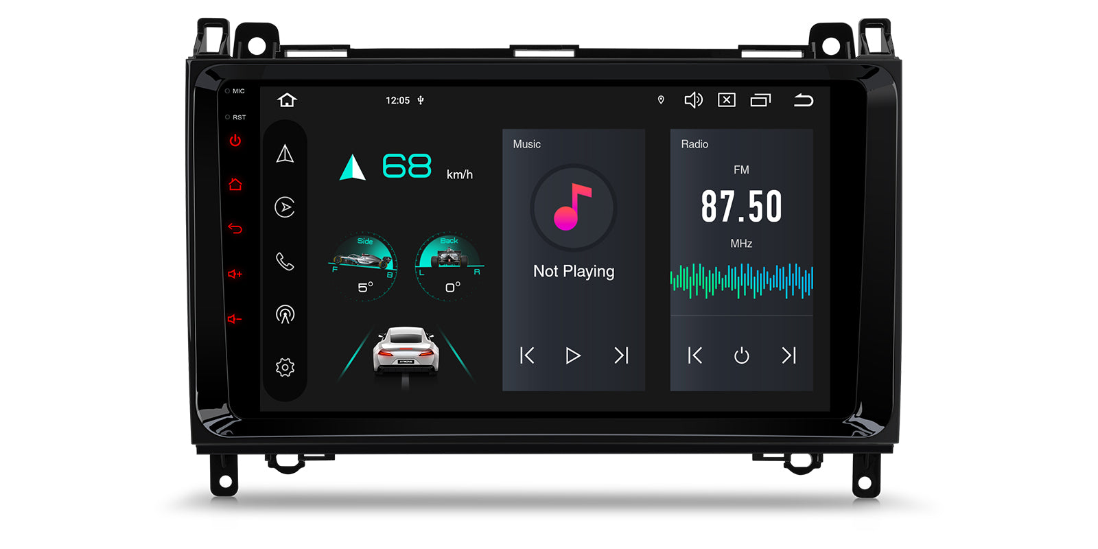 XTRONS PXP94M245GDAB Android 14 4G LTE Head Unit for Mercedes-Benz VW