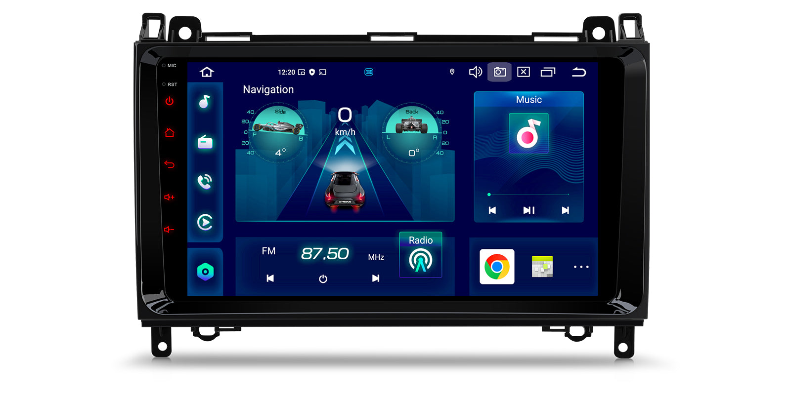 XTRONS PXP94M245GDAB Android 14 4G LTE Head Unit for Mercedes-Benz VW