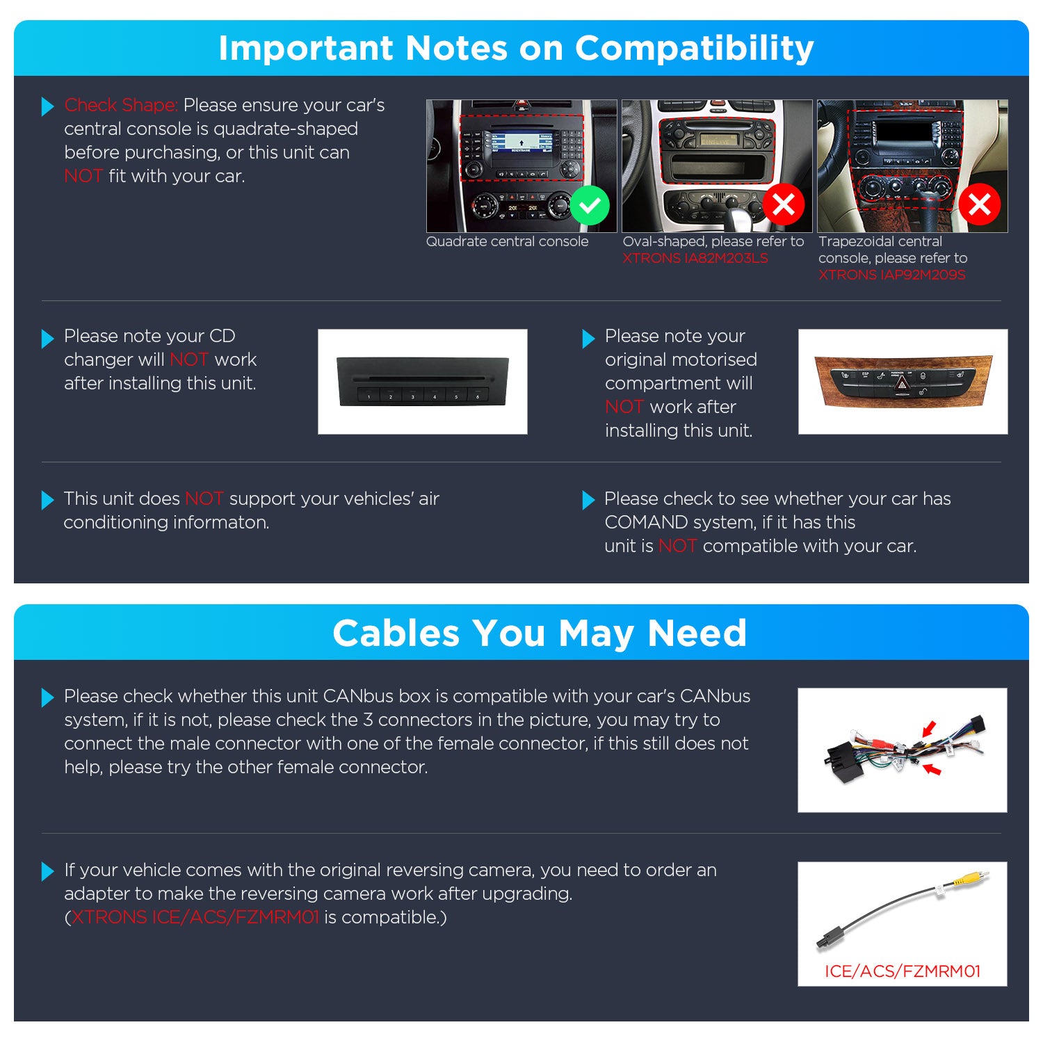 XTRONS PXP94M245GDAB Android 14 4G LTE Head Unit for Mercedes-Benz VW