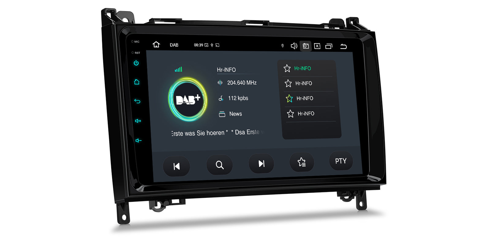 XTRONS PXP94M245GDAB Android 14 4G LTE Head Unit for Mercedes-Benz VW