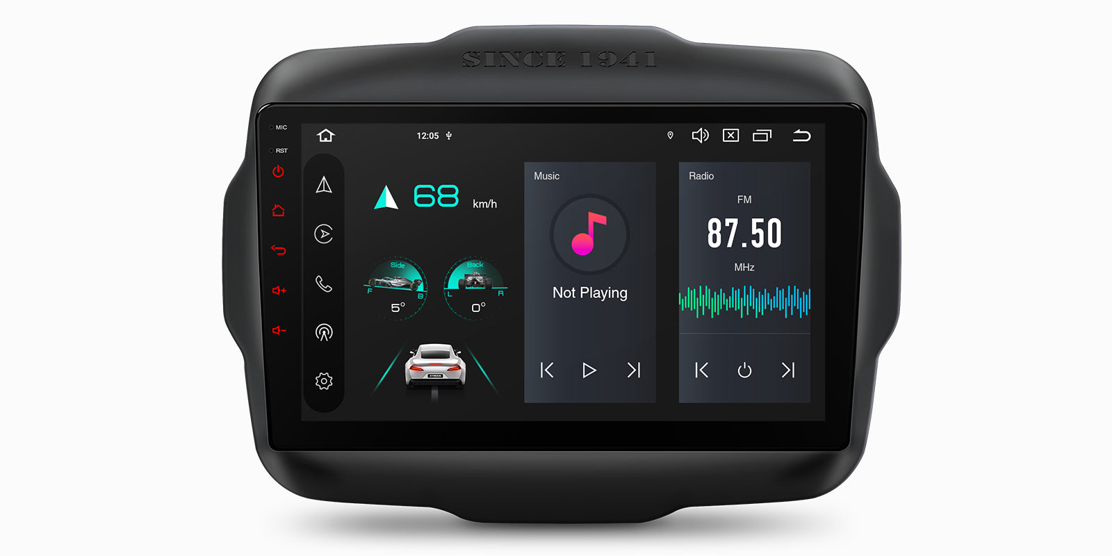 XTRONS PXP94RGJGDAB Jeep Renegade 4G LTE Android 14 Head Unit 9in