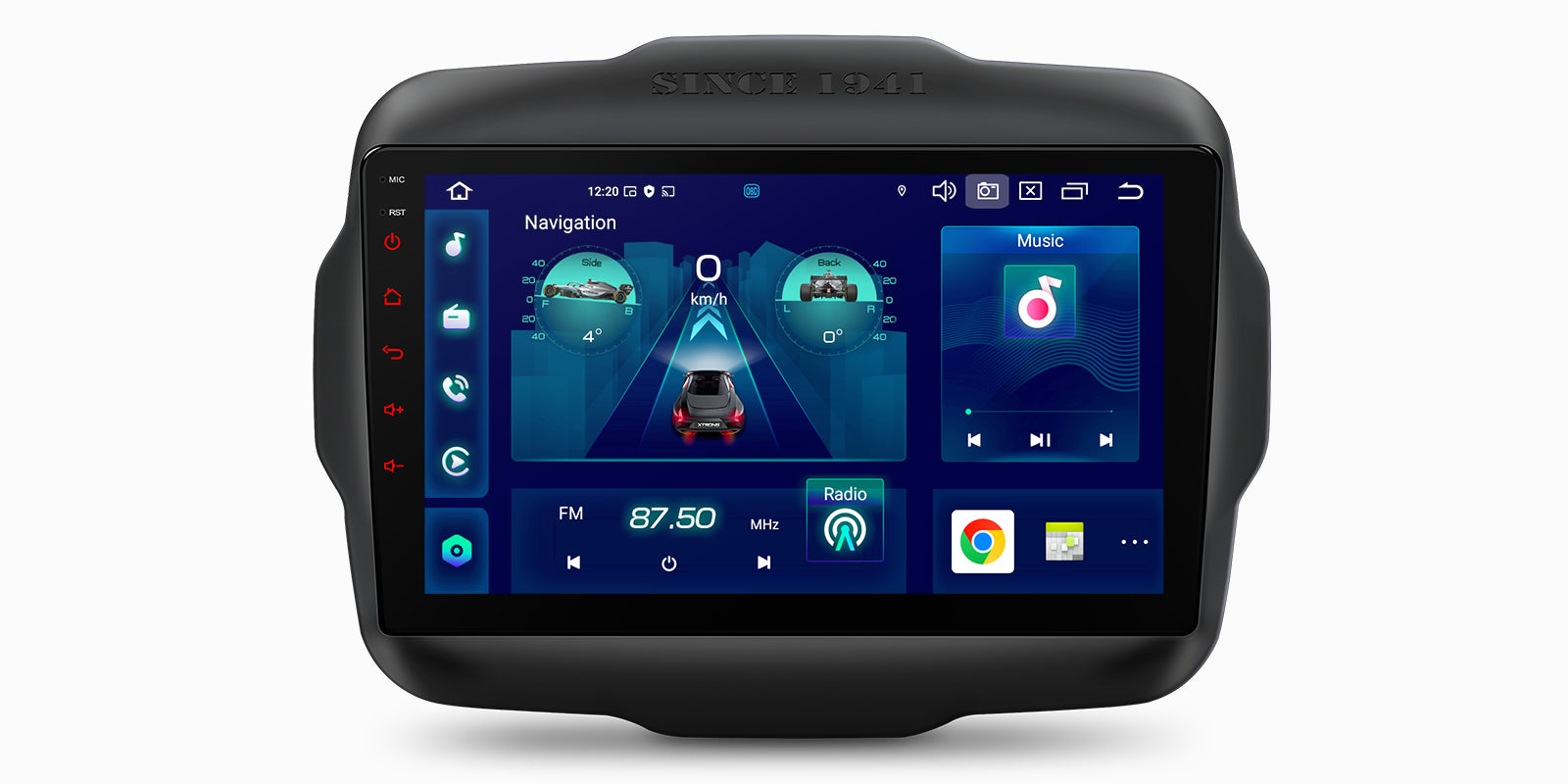 XTRONS PXP94RGJGDAB Jeep Renegade 4G LTE Android 14 Head Unit 9in
