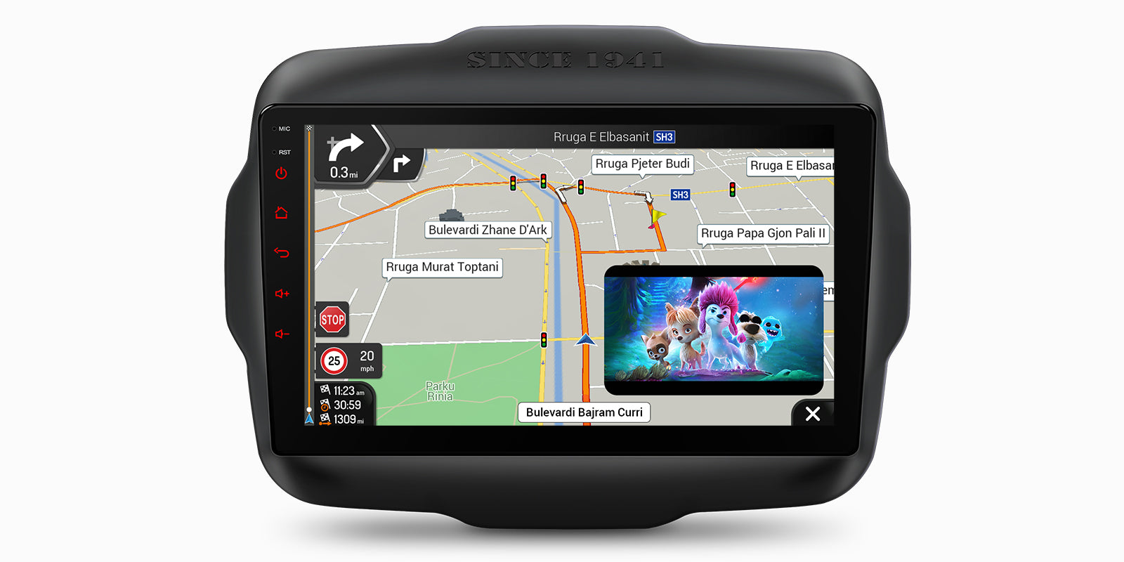 XTRONS PXP94RGJGDAB Jeep Renegade 4G LTE Android 14 Head Unit 9in