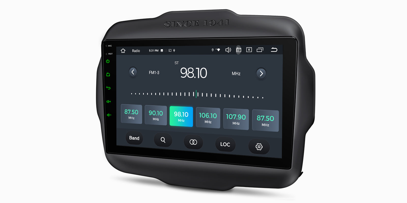 XTRONS PXP94RGJGDAB Jeep Renegade 4G LTE Android 14 Head Unit 9in