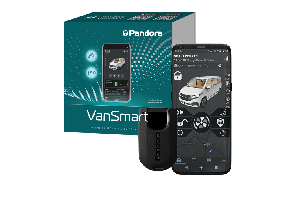 Pandora Van Smart V1804L 4G GSM Van Security System CAT2