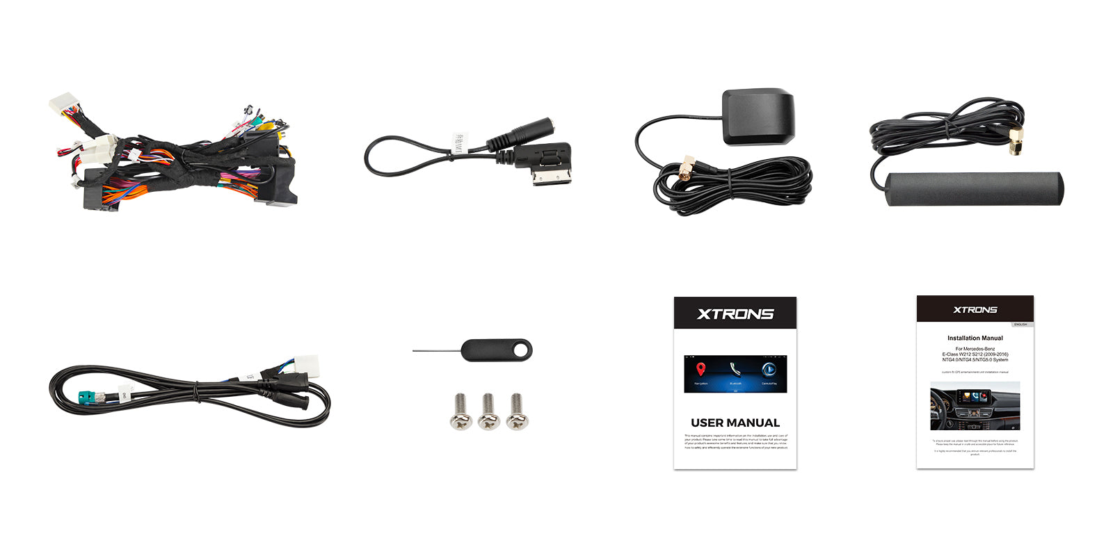 XTRONS QA Series 10.25in Android Head Unit Wireless CarPlay for Mercedes E-Class
