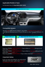 XTRONS Mercedes C-Class 10.25" Android Head Unit Wireless CarPlay