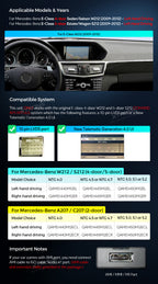 XTRONS QA Series Wireless CarPlay Android 13 Head Unit Mercedes E-Class 4GB 64GB