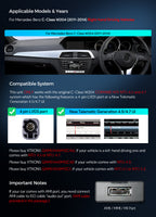 XTRONS QA Android Head Unit Wireless CarPlay Mercedes C-Class 10.25in 4GB 64GB
