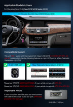 XTRONS 10.25in Wireless CarPlay Android Auto Head Unit for Mercedes CLS-Class