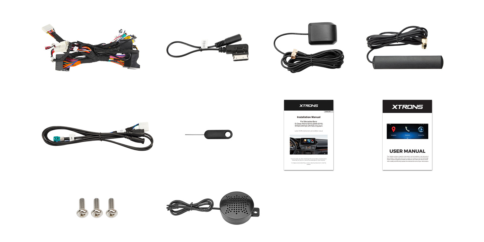 XTRONS 10.25" Android Head Unit Wireless CarPlay for Mercedes E-Class