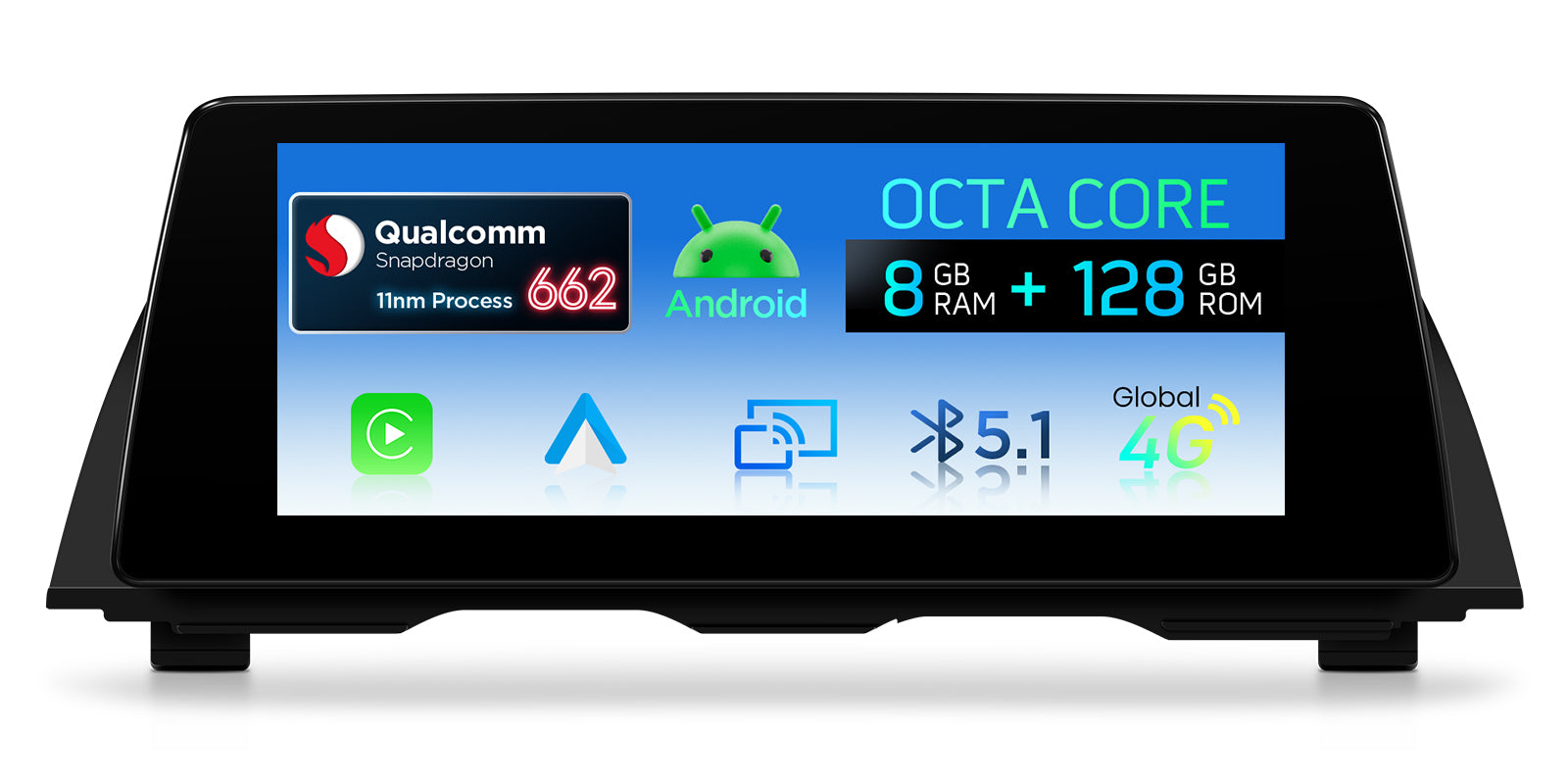 XTRONS QBBH14CIB12FV BMW 5 Series 10.25in Android 14 Head Unit 8GB RAM 128GB