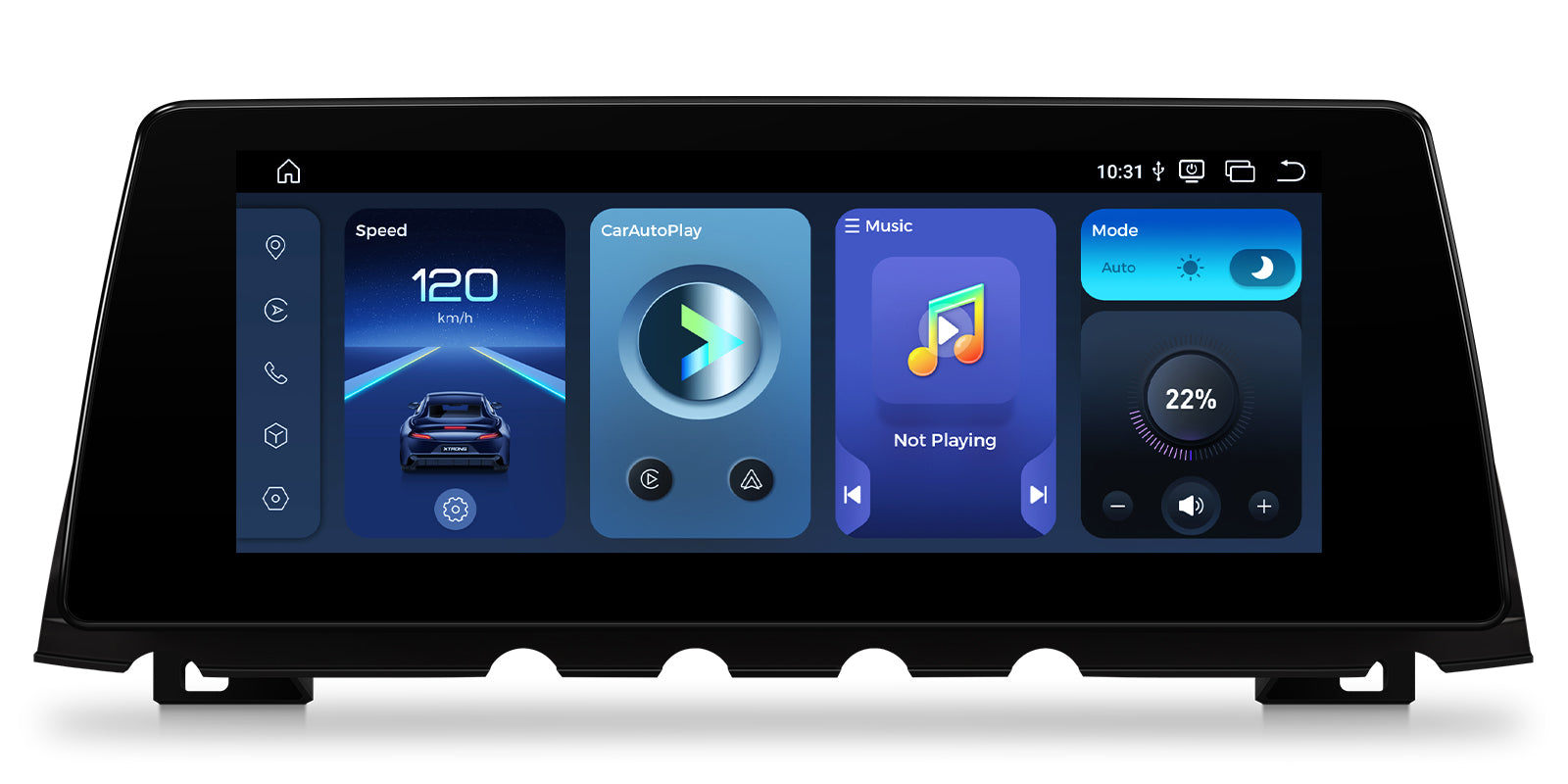 XTRONS QBBH14CIB12SV BMW 7 Series 10.25in 2K Android Head Unit Q662 8GB/128GB