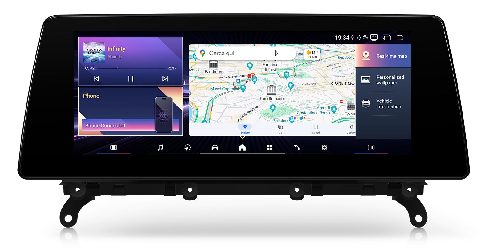 XTRONS QBBH14CIB12X3 10.25In Android 14 Head Unit for BMW X3 F25