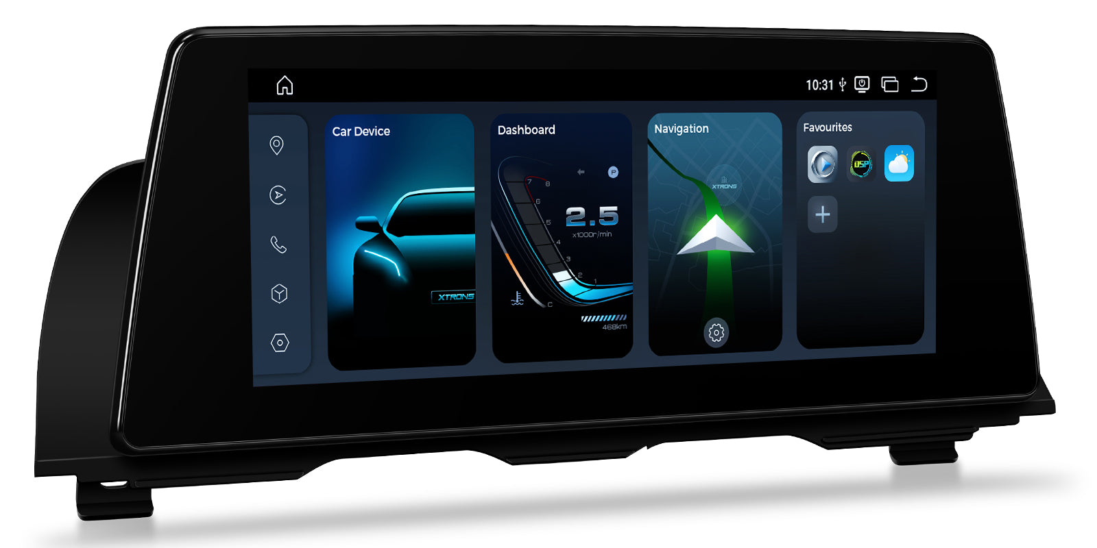 XTRONS BMW 5 Series 2K Widescreen Android Head Unit Q662 8GB RAM 128GB