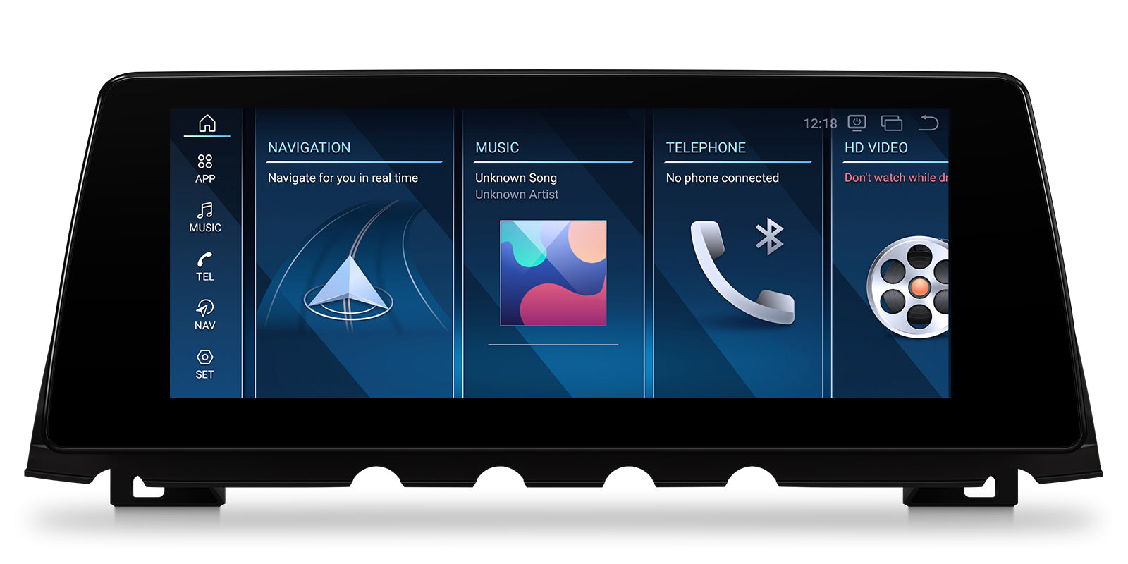 XTRONS QBBH14NB12SV 10.25" Android Head Unit for BMW 7 Series