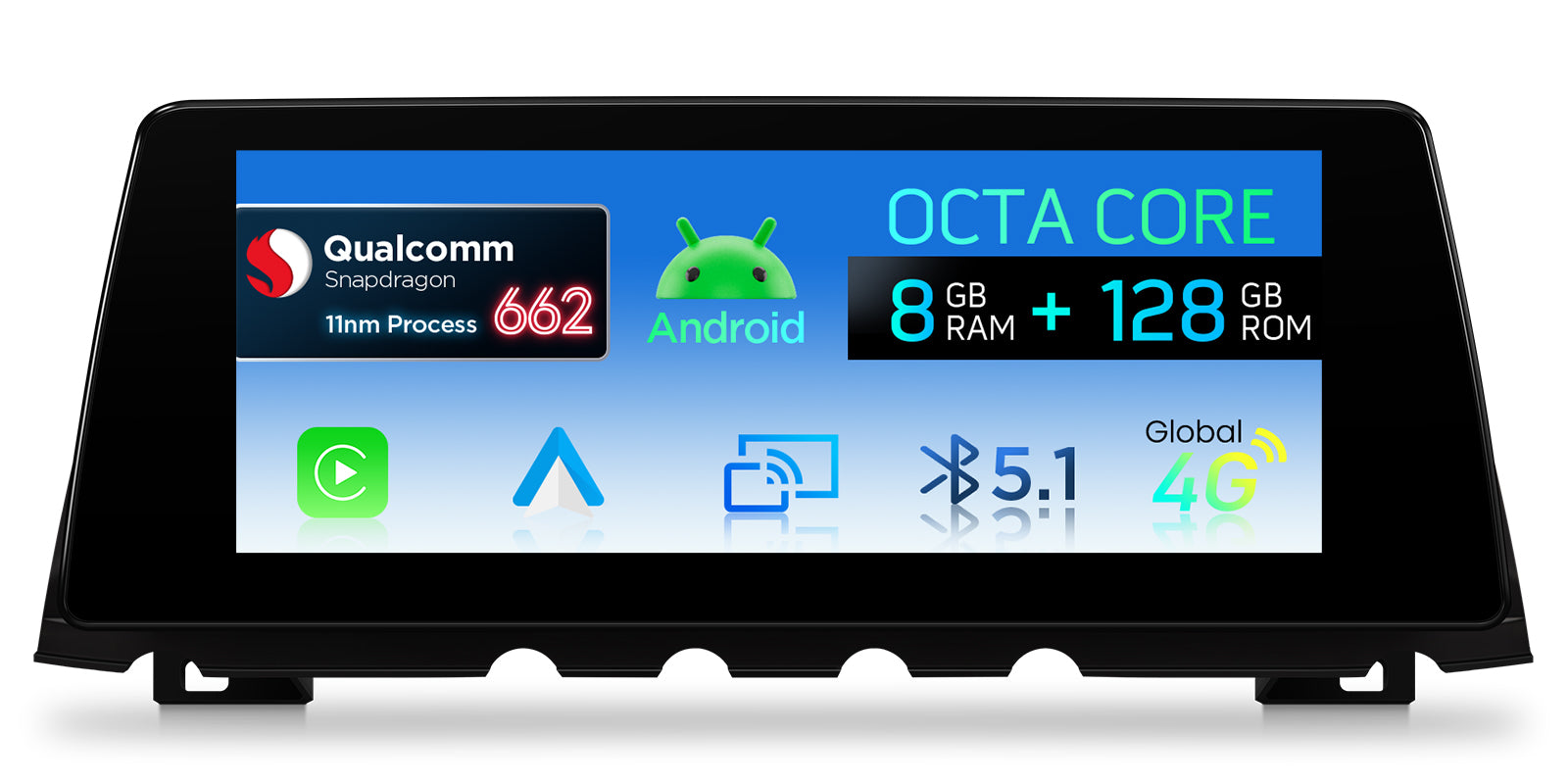 XTRONS QBBH14NB12SV 10.25" Android Head Unit for BMW 7 Series