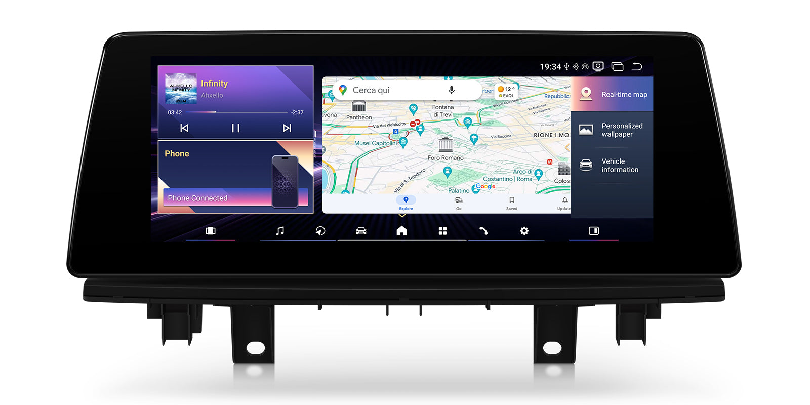 XTRONS QBBH14NB12X1N 10.25" Android Head Unit 8GB 128GB for BMW X1 F48